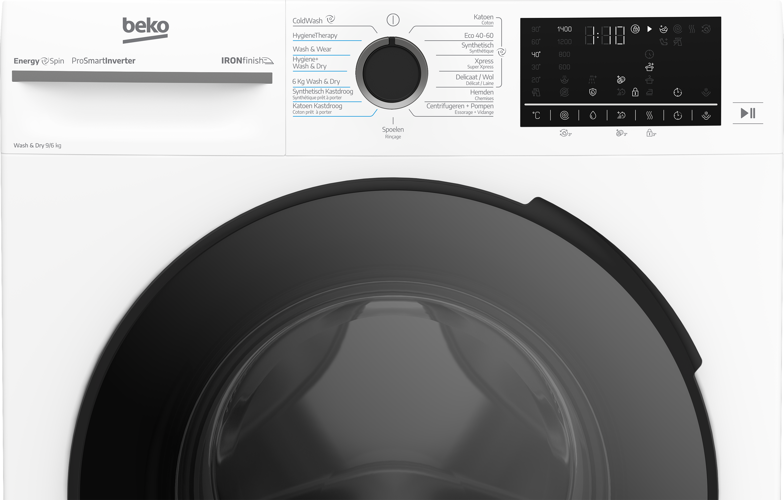 BEKO BM5DFT4941W was- droogcombinatie