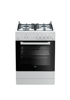 BEKO FSG62010DW2 fornuis met gaskookplaat - 60cm BEKO FSG62010DW2 fornuis met gaskookplaat - 60cm
