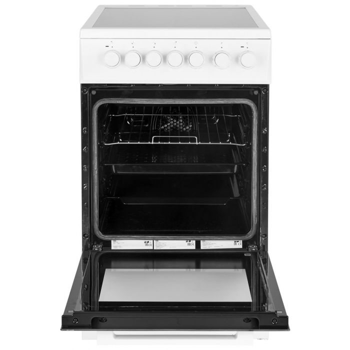 BEKO FSM57100GW fornuis met keramische kookplaat - 50cm BEKO FSM57100GW fornuis met keramische kookplaat - 50cm