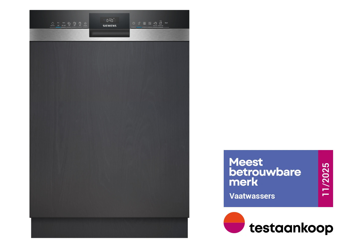 SIEMENS SN53ES22CE iQ300 vaatwasser met bedieningspaneel