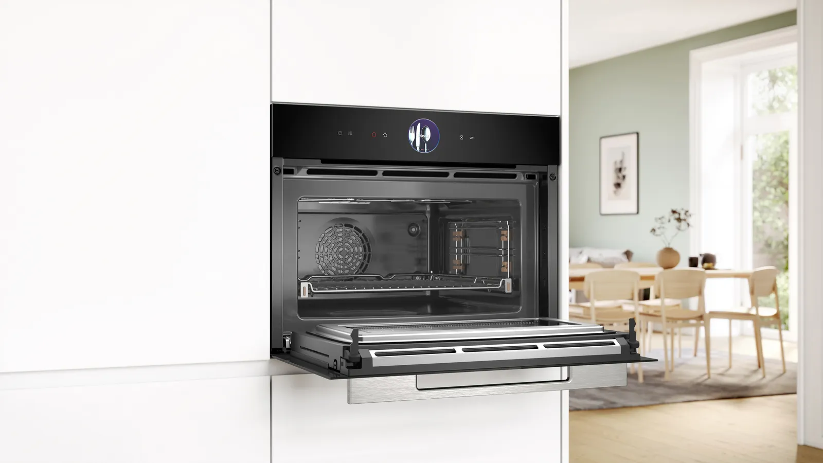 BOSCH CMG736AB1F SERIE 8 multifunctionele oven met microgolfoven - 60cm