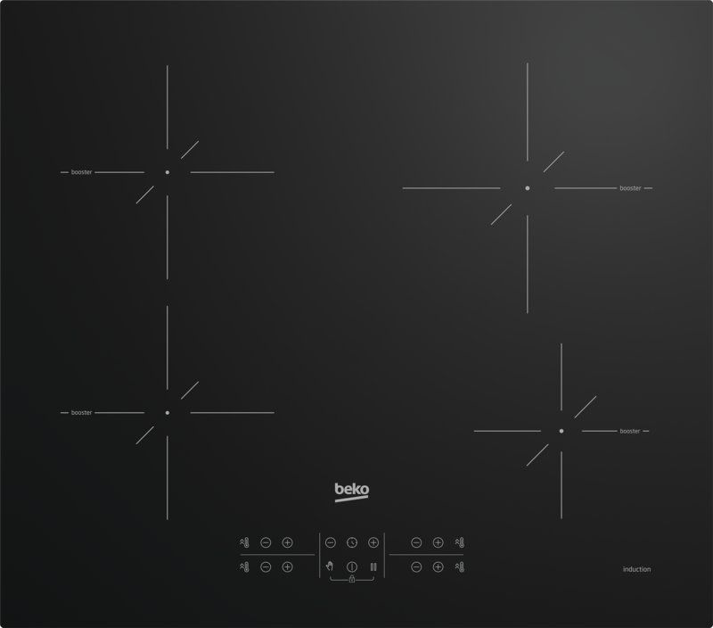 BEKO HII64200SMT inductiekookplaat - 60cm BEKO HII64200SMT inductiekookplaat - 60cm
