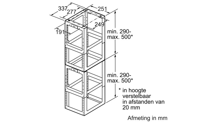BOSCH DHZ1253 bevestiging voor schouwverlenging