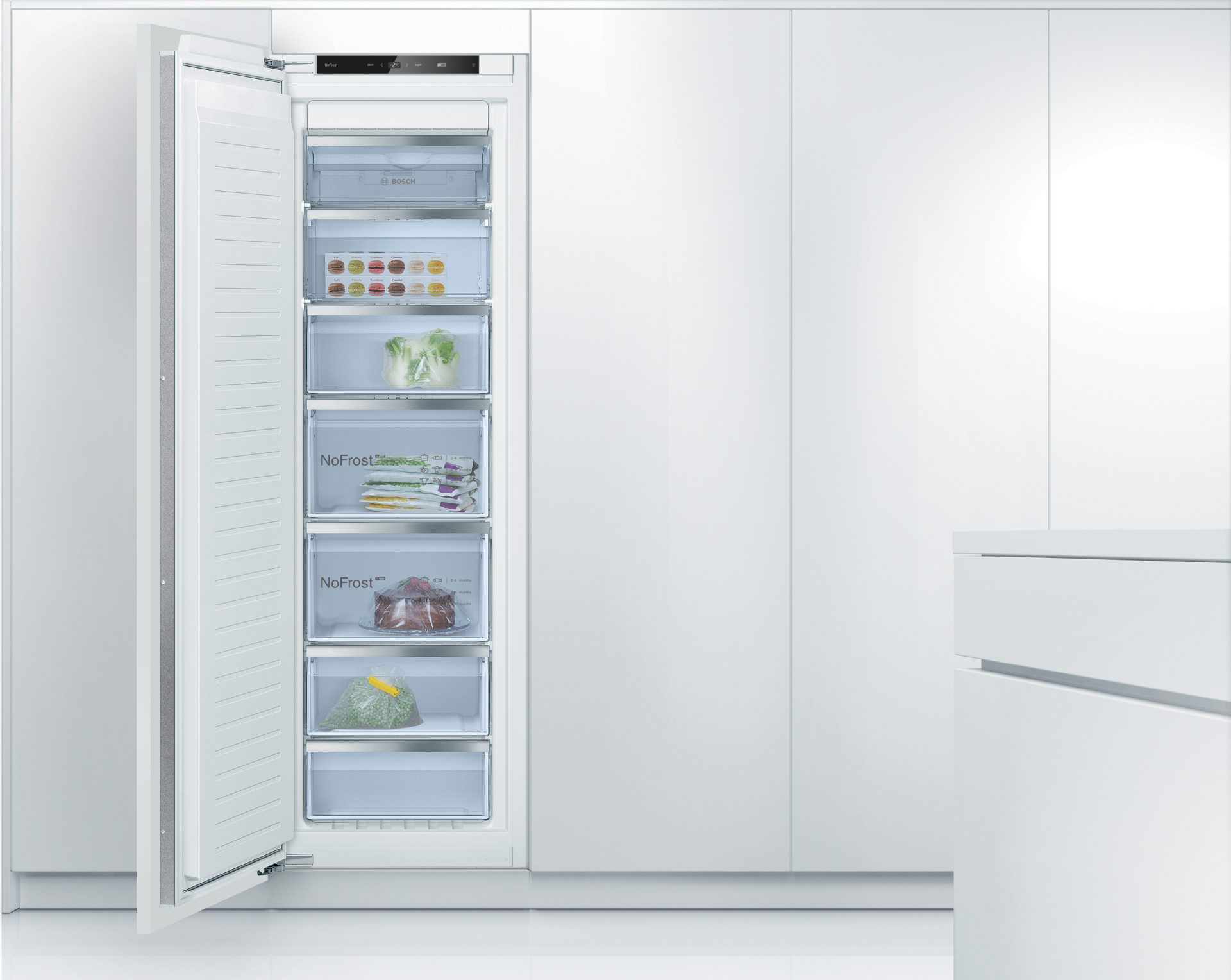 BOSCH GIN81ACD0 inbouw vriezer - 178cm