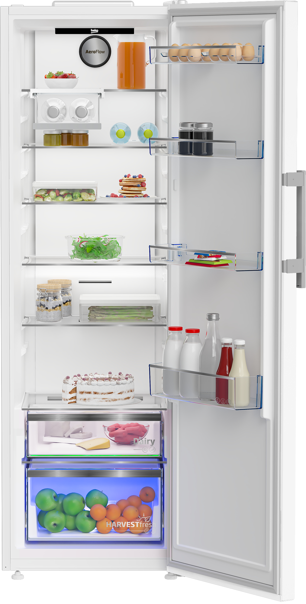 BEKO B5RMLNE444HW vrijstaande koelkast zonder vriesvak - 186cm
