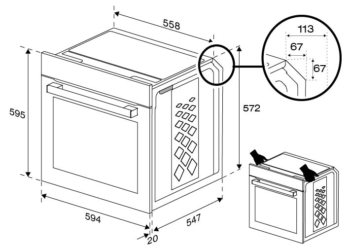 BEKO BBIES17300B multifunctionele oven - 60cm