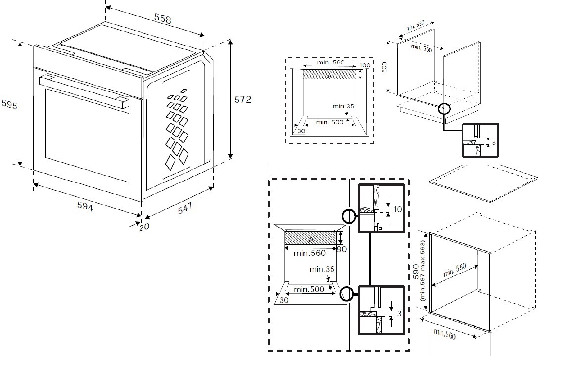 BEKO BBIS13300XPE multifunctionele oven met stoomtoevoeging - 60cm BEKO BBIS13300XPE multifunctionele oven met stoomtoevoeging - 60cm