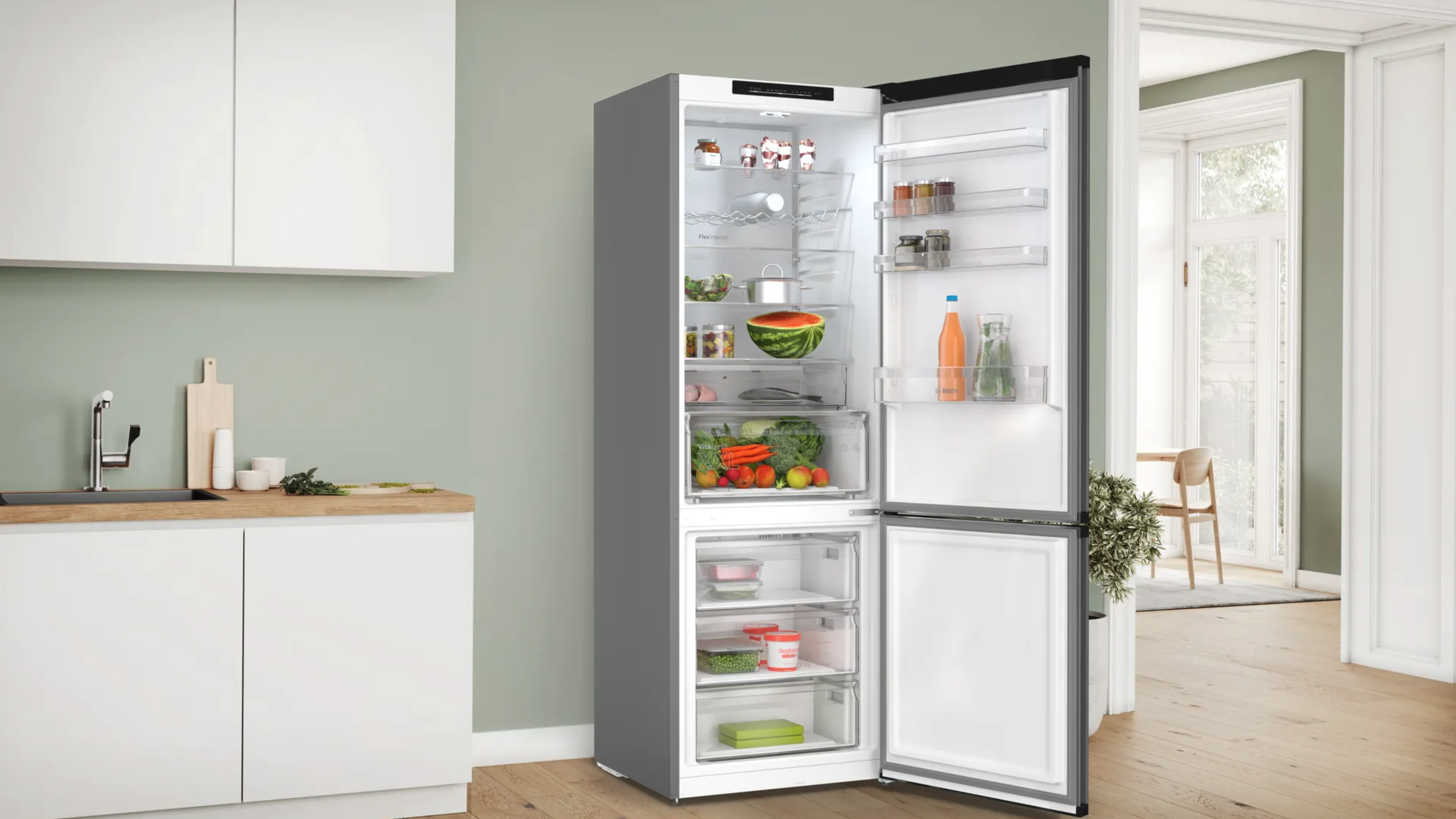 BOSCH KGN49OCAF vrijstaande koel-/vriescombinatie - 203cm