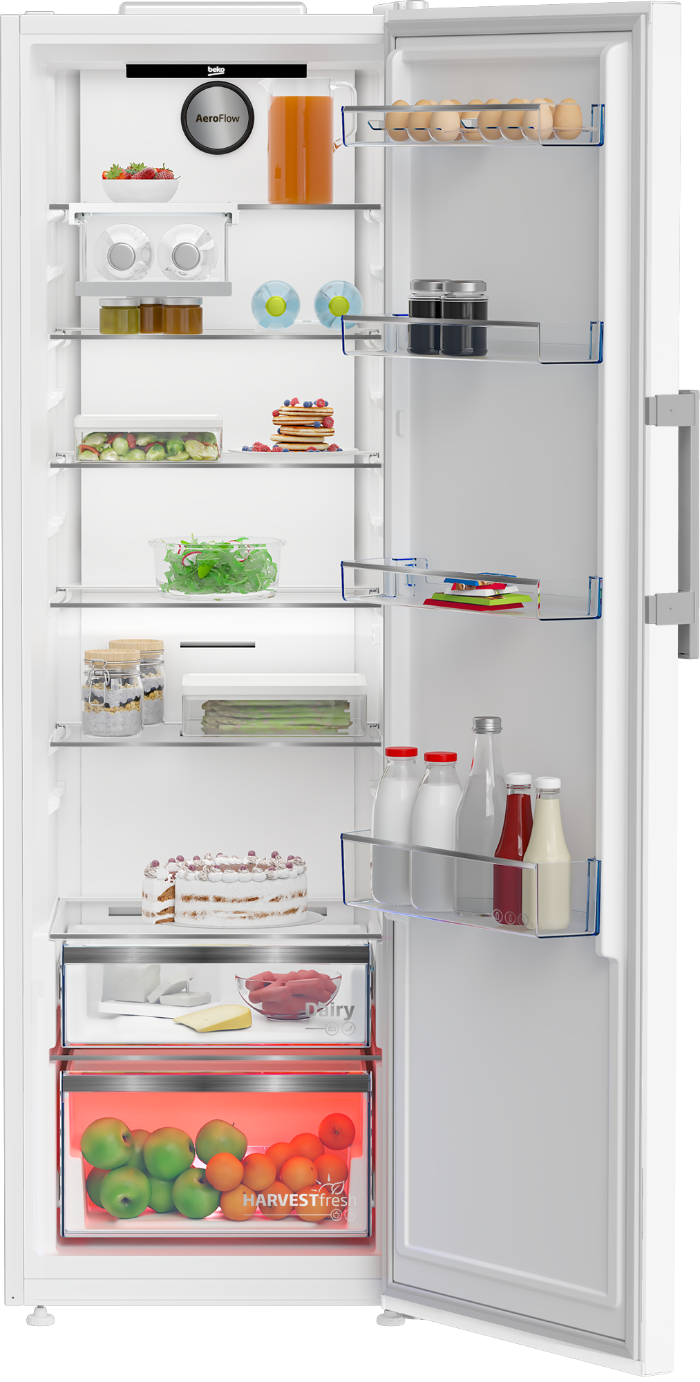 BEKO B5RMLNE444HW vrijstaande koelkast zonder vriesvak - 186cm